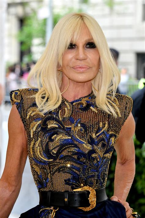 donatella versace in black.